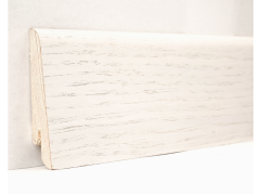 Плинтус шпонированный KLUCHUK Евро Дуб Белый